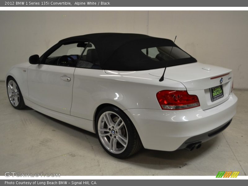 Alpine White / Black 2012 BMW 1 Series 135i Convertible