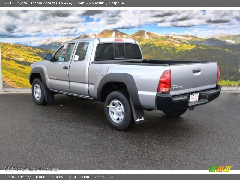 Silver Sky Metallic / Graphite 2015 Toyota Tacoma Access Cab 4x4