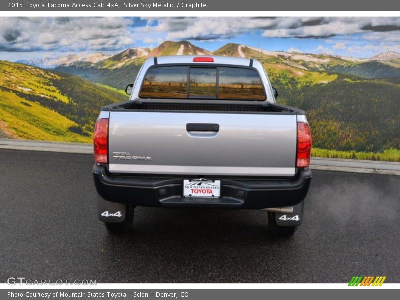Silver Sky Metallic / Graphite 2015 Toyota Tacoma Access Cab 4x4