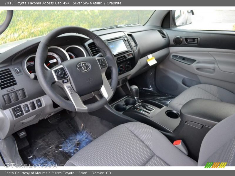 Silver Sky Metallic / Graphite 2015 Toyota Tacoma Access Cab 4x4