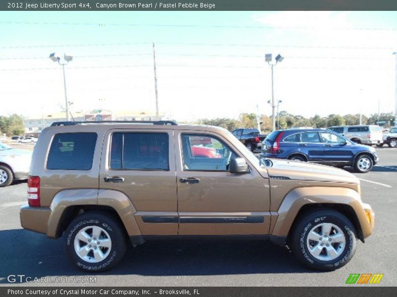 Canyon Brown Pearl / Pastel Pebble Beige 2012 Jeep Liberty Sport 4x4