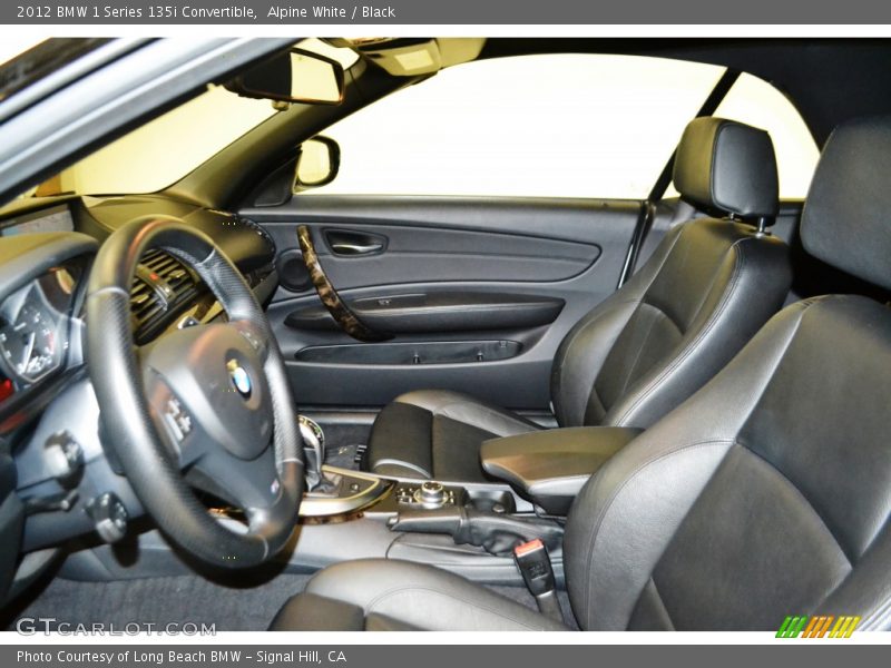 Alpine White / Black 2012 BMW 1 Series 135i Convertible