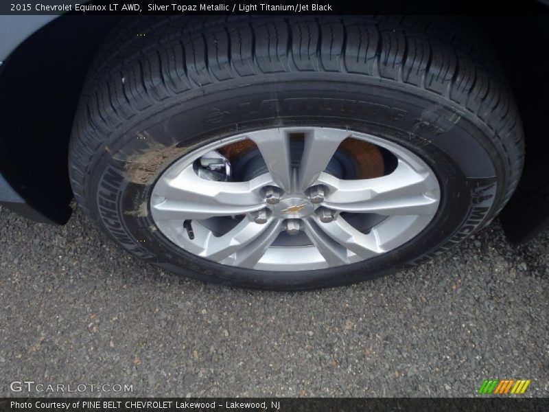 Silver Topaz Metallic / Light Titanium/Jet Black 2015 Chevrolet Equinox LT AWD