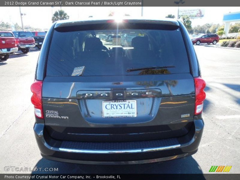Dark Charcoal Pearl / Black/Light Graystone 2012 Dodge Grand Caravan SXT