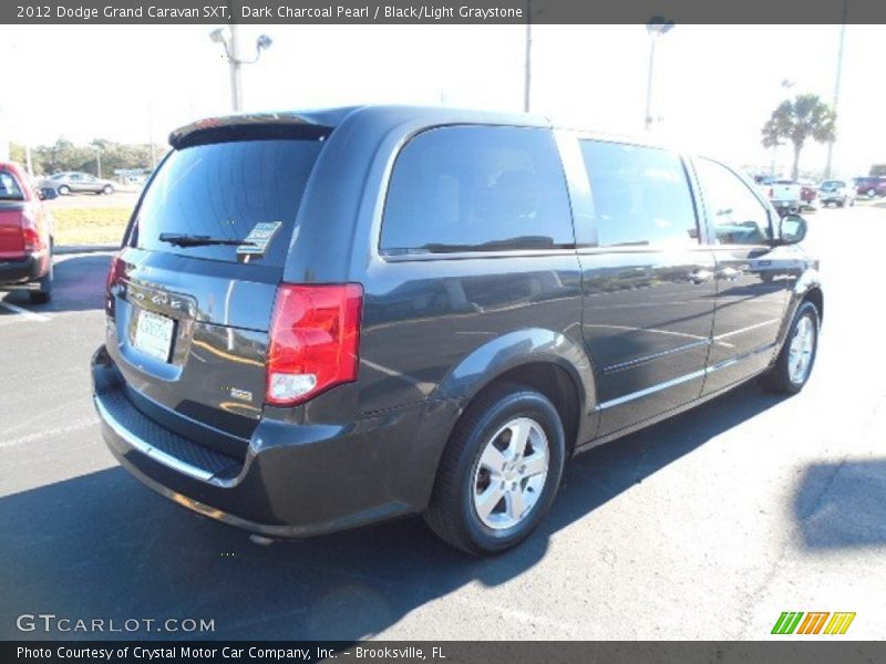Dark Charcoal Pearl / Black/Light Graystone 2012 Dodge Grand Caravan SXT