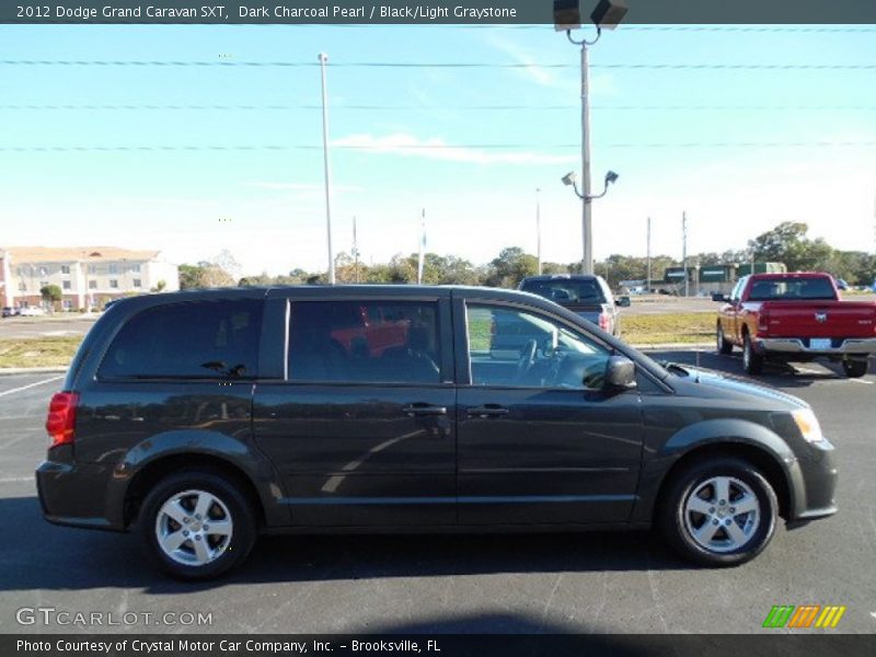 Dark Charcoal Pearl / Black/Light Graystone 2012 Dodge Grand Caravan SXT