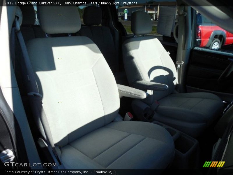 Dark Charcoal Pearl / Black/Light Graystone 2012 Dodge Grand Caravan SXT