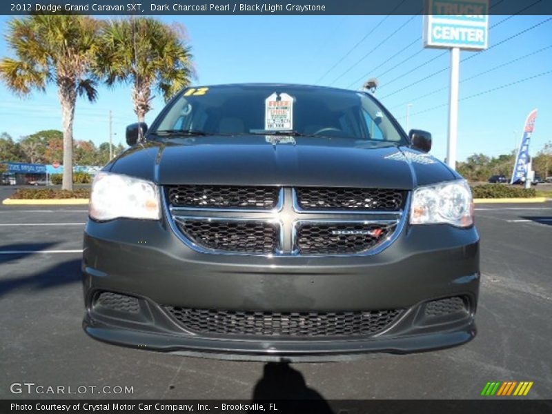 Dark Charcoal Pearl / Black/Light Graystone 2012 Dodge Grand Caravan SXT