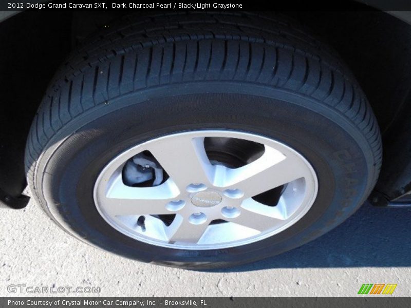 Dark Charcoal Pearl / Black/Light Graystone 2012 Dodge Grand Caravan SXT