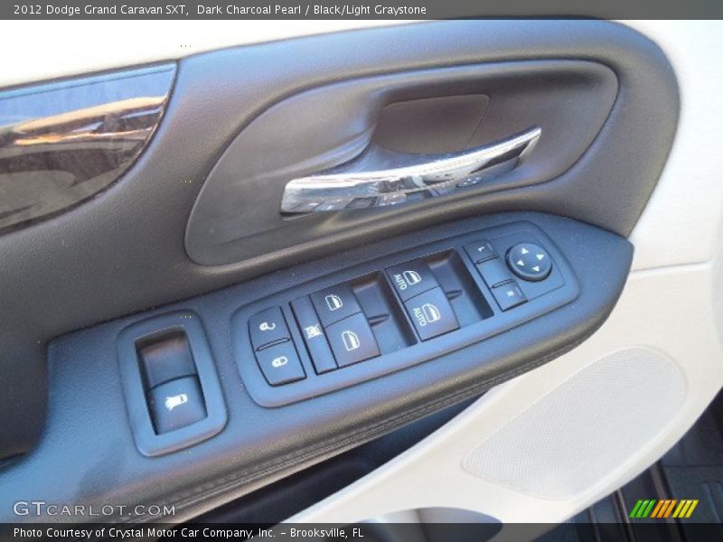 Dark Charcoal Pearl / Black/Light Graystone 2012 Dodge Grand Caravan SXT