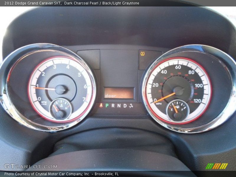 Dark Charcoal Pearl / Black/Light Graystone 2012 Dodge Grand Caravan SXT