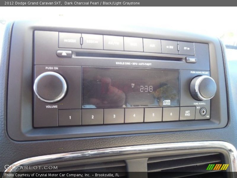 Dark Charcoal Pearl / Black/Light Graystone 2012 Dodge Grand Caravan SXT