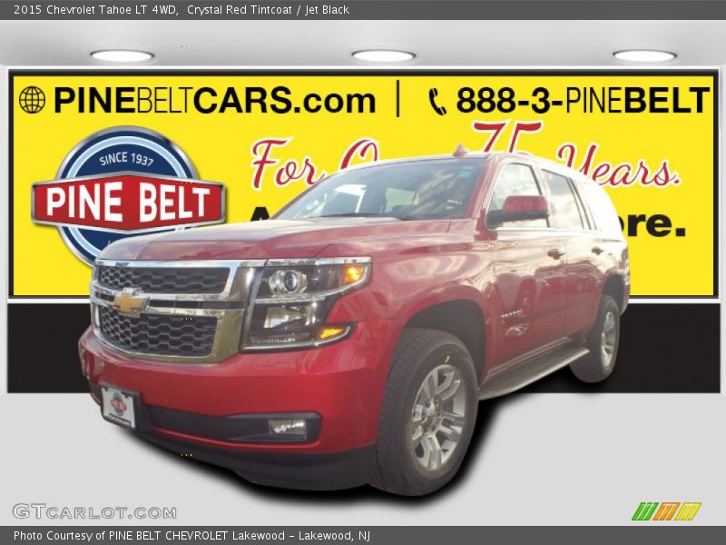 Crystal Red Tintcoat / Jet Black 2015 Chevrolet Tahoe LT 4WD