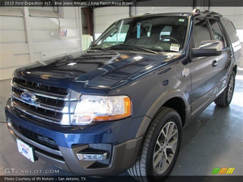 Blue Jeans Metallic / King Ranch Mesa Brown 2015 Ford Expedition XLT
