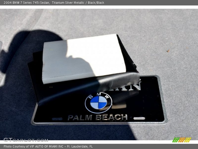 Titanium Silver Metallic / Black/Black 2004 BMW 7 Series 745i Sedan