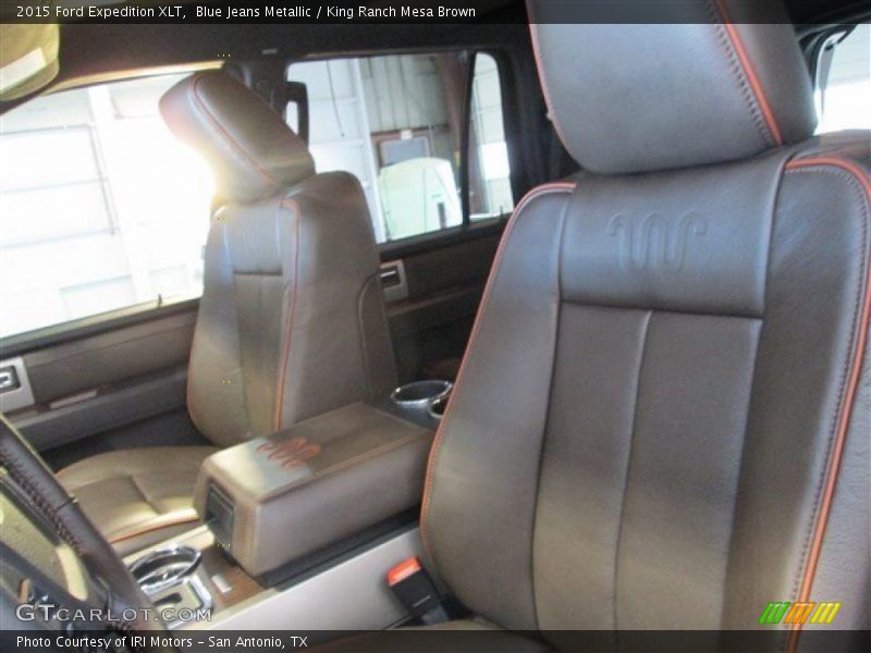 Blue Jeans Metallic / King Ranch Mesa Brown 2015 Ford Expedition XLT