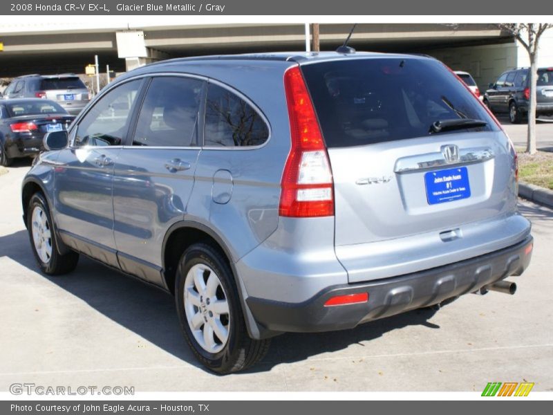 Glacier Blue Metallic / Gray 2008 Honda CR-V EX-L