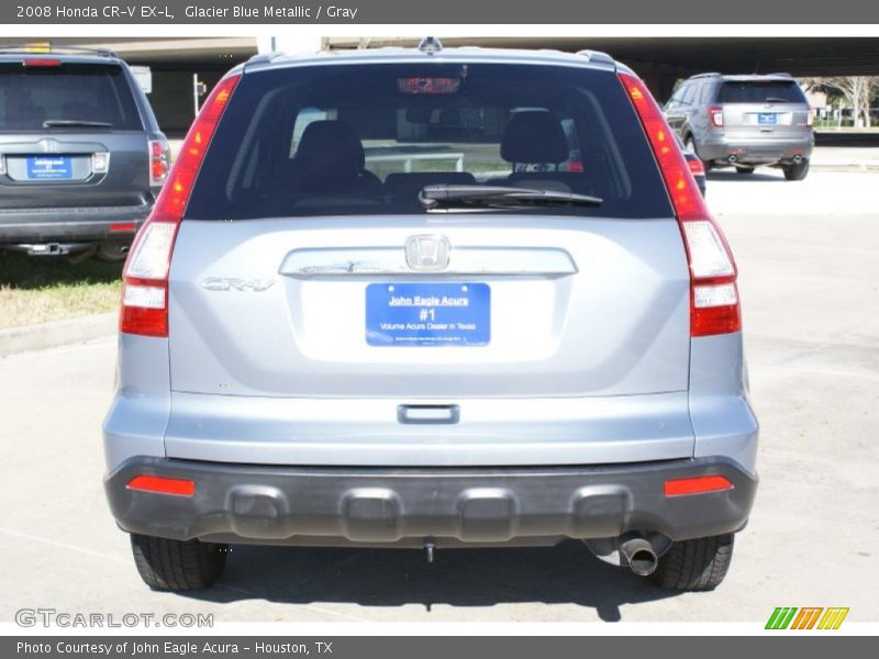 Glacier Blue Metallic / Gray 2008 Honda CR-V EX-L