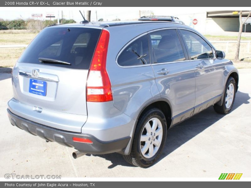 Glacier Blue Metallic / Gray 2008 Honda CR-V EX-L