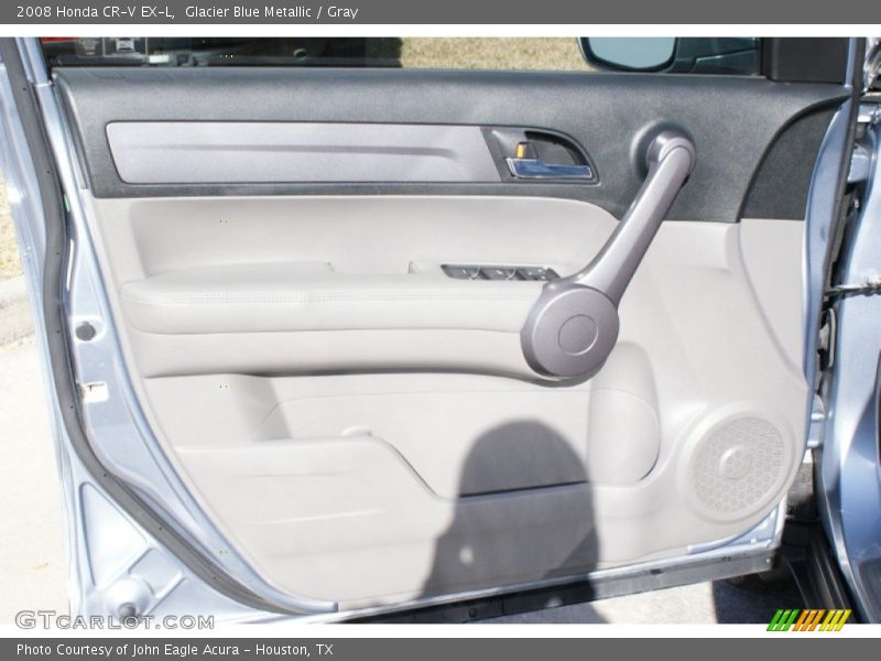 Glacier Blue Metallic / Gray 2008 Honda CR-V EX-L