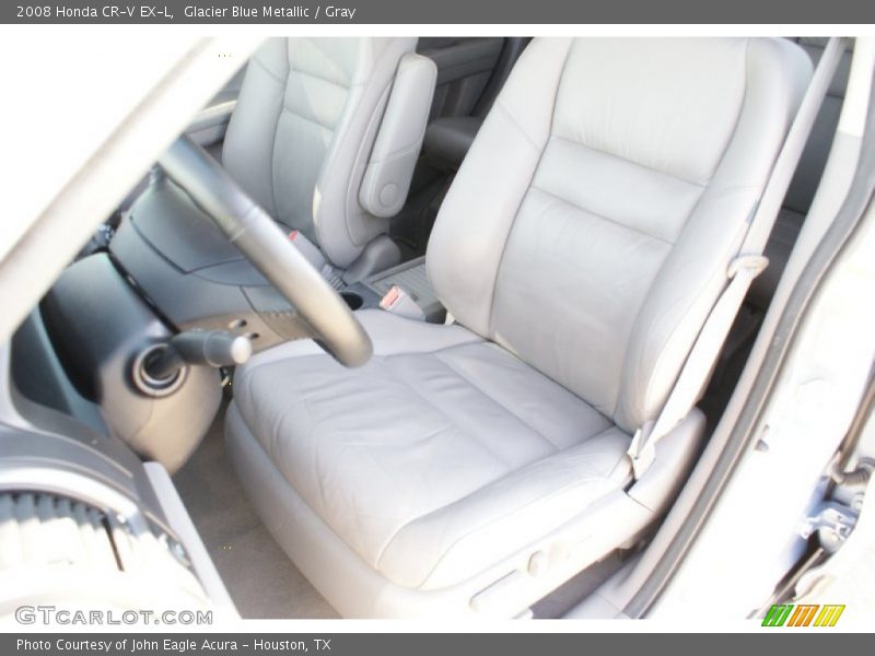 Glacier Blue Metallic / Gray 2008 Honda CR-V EX-L