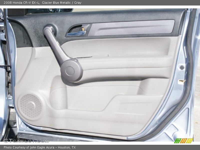 Glacier Blue Metallic / Gray 2008 Honda CR-V EX-L