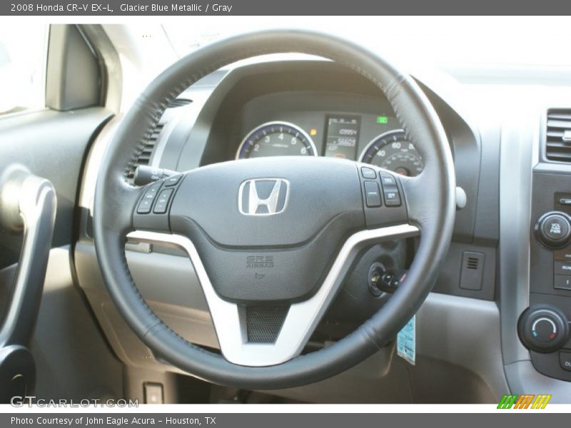 Glacier Blue Metallic / Gray 2008 Honda CR-V EX-L