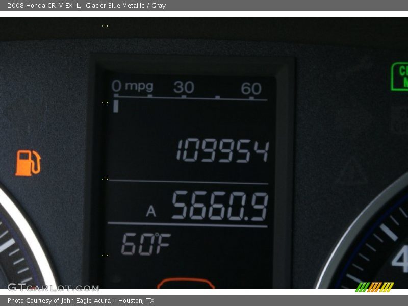 Glacier Blue Metallic / Gray 2008 Honda CR-V EX-L