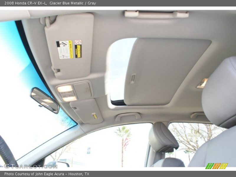 Glacier Blue Metallic / Gray 2008 Honda CR-V EX-L