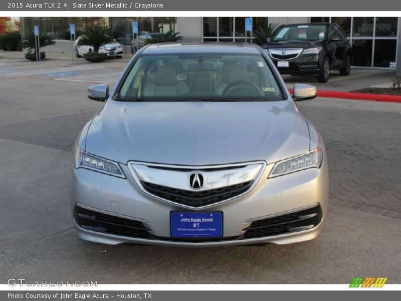Slate Silver Metallic / Graystone 2015 Acura TLX 2.4