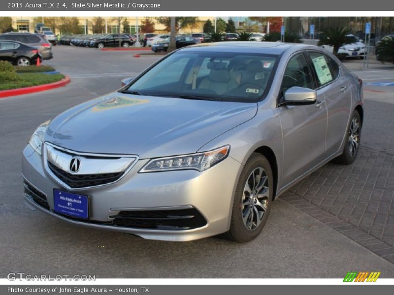 Slate Silver Metallic / Graystone 2015 Acura TLX 2.4