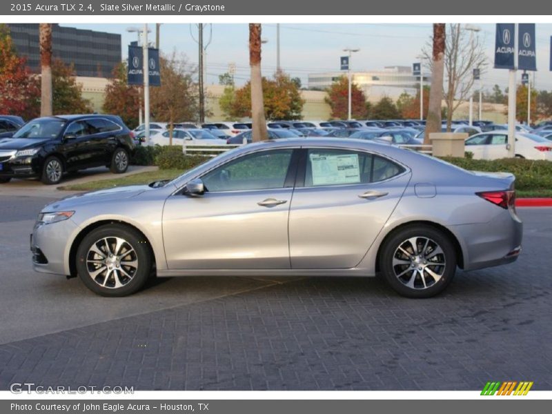 Slate Silver Metallic / Graystone 2015 Acura TLX 2.4