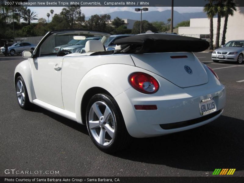 Campanella White / White 2007 Volkswagen New Beetle Triple White Convertible