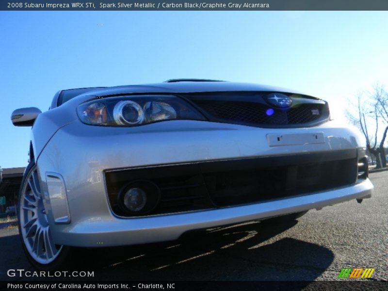 Spark Silver Metallic / Carbon Black/Graphite Gray Alcantara 2008 Subaru Impreza WRX STi