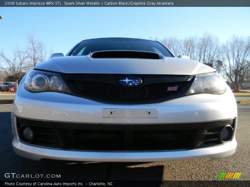 Spark Silver Metallic / Carbon Black/Graphite Gray Alcantara 2008 Subaru Impreza WRX STi