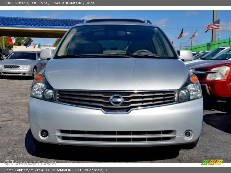Silver Mist Metallic / Beige 2007 Nissan Quest 3.5 SE