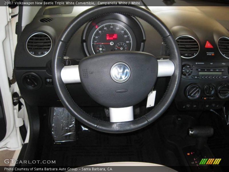 Campanella White / White 2007 Volkswagen New Beetle Triple White Convertible