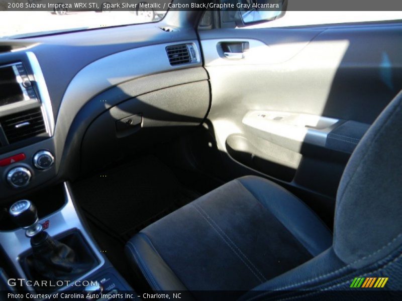 Spark Silver Metallic / Carbon Black/Graphite Gray Alcantara 2008 Subaru Impreza WRX STi