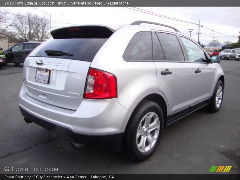 Ingot Silver Metallic / Medium Light Stone 2013 Ford Edge SE EcoBoost