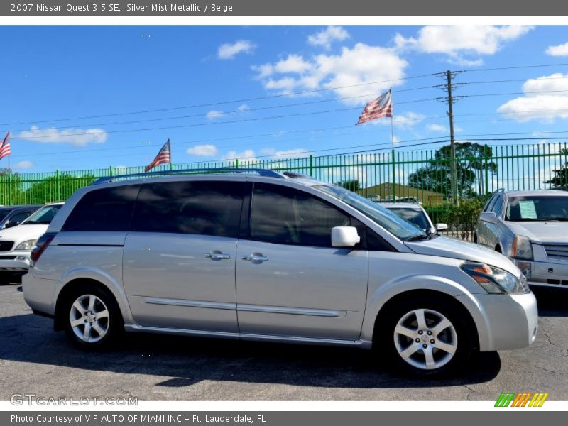 Silver Mist Metallic / Beige 2007 Nissan Quest 3.5 SE