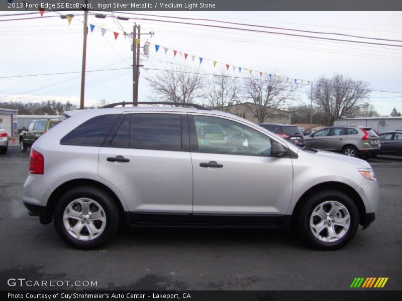 Ingot Silver Metallic / Medium Light Stone 2013 Ford Edge SE EcoBoost
