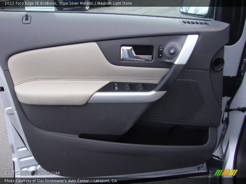 Ingot Silver Metallic / Medium Light Stone 2013 Ford Edge SE EcoBoost