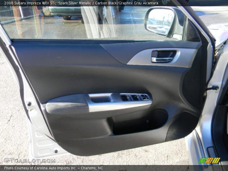 Spark Silver Metallic / Carbon Black/Graphite Gray Alcantara 2008 Subaru Impreza WRX STi