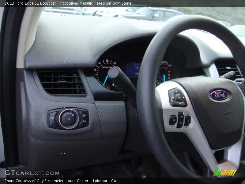 Ingot Silver Metallic / Medium Light Stone 2013 Ford Edge SE EcoBoost
