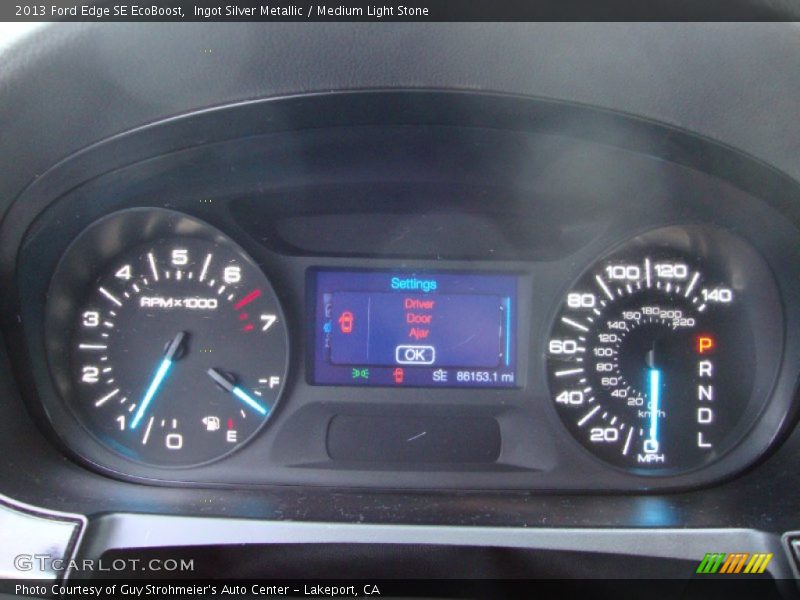 Ingot Silver Metallic / Medium Light Stone 2013 Ford Edge SE EcoBoost