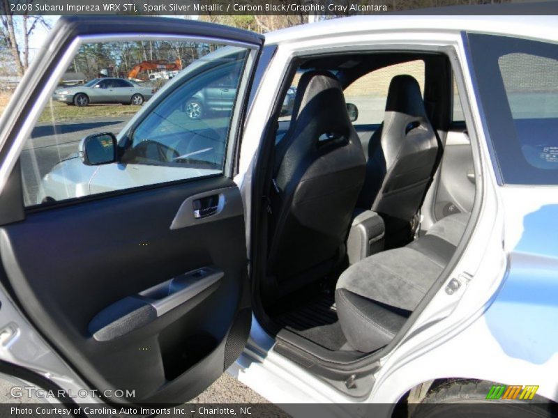 Spark Silver Metallic / Carbon Black/Graphite Gray Alcantara 2008 Subaru Impreza WRX STi