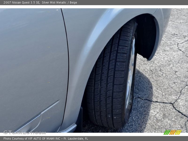 Silver Mist Metallic / Beige 2007 Nissan Quest 3.5 SE