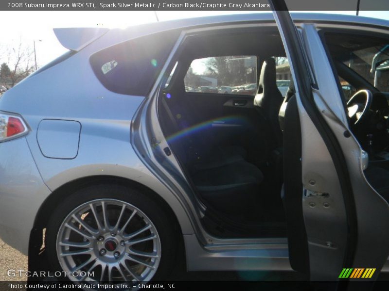 Spark Silver Metallic / Carbon Black/Graphite Gray Alcantara 2008 Subaru Impreza WRX STi
