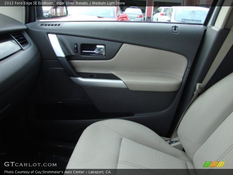Ingot Silver Metallic / Medium Light Stone 2013 Ford Edge SE EcoBoost