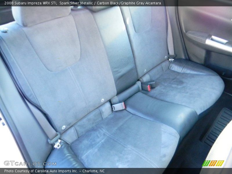 Spark Silver Metallic / Carbon Black/Graphite Gray Alcantara 2008 Subaru Impreza WRX STi